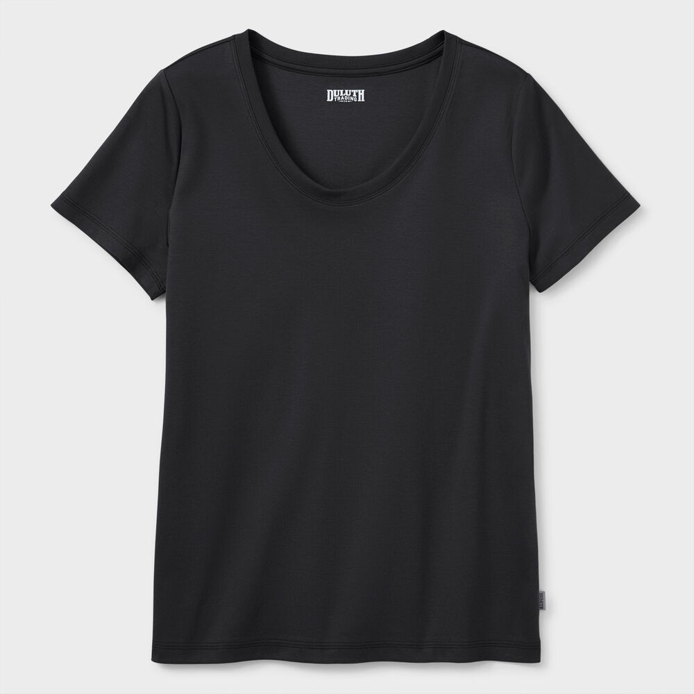 Women's SoftLoft Cotton Scoopneck Tee Main Image