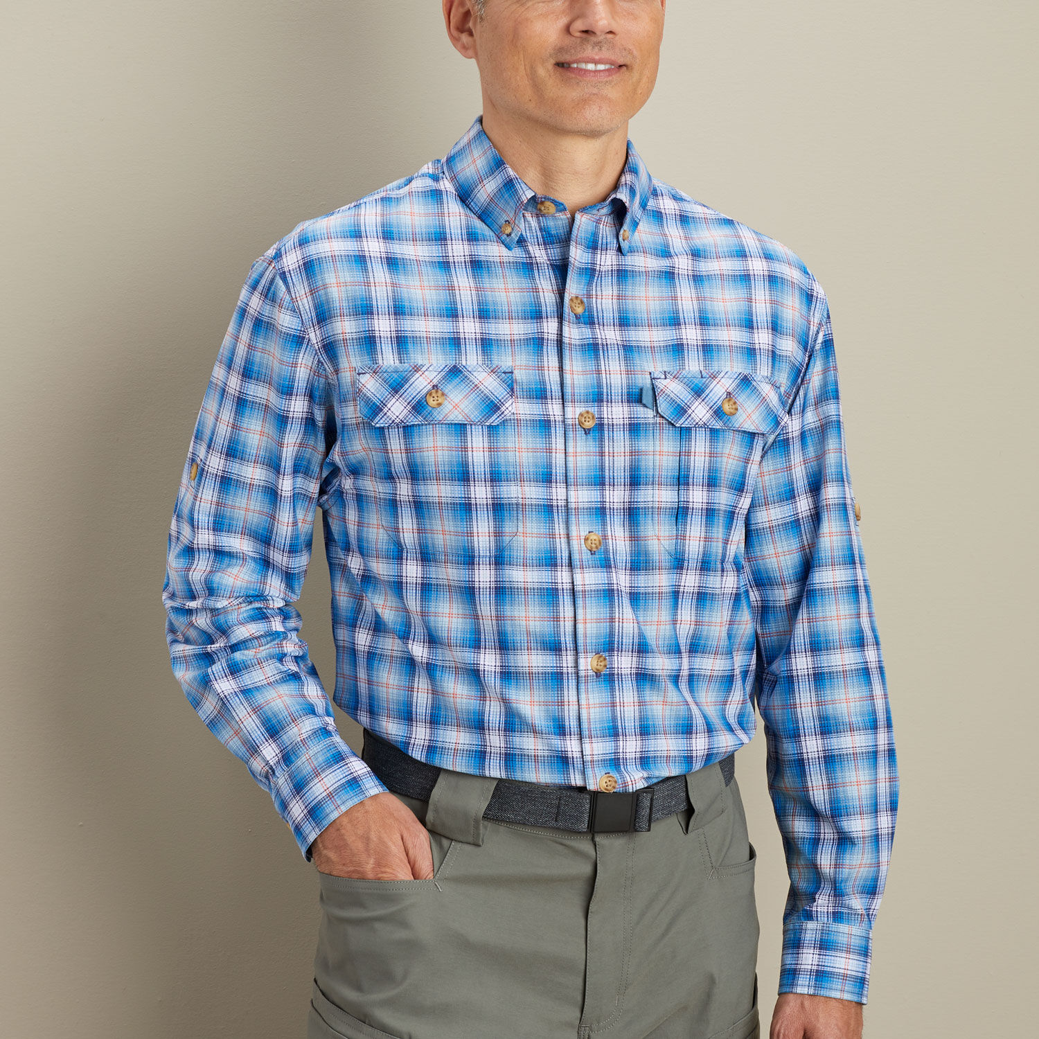 Men's Breezeshooter Long Sleeve Plaid Shirt | Duluth Trading Company