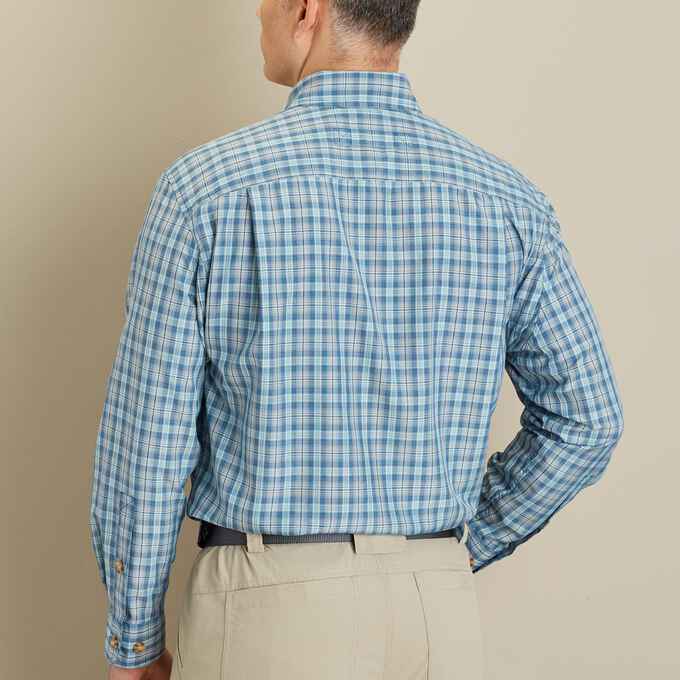 Men's Armachillo Cooling Long Sleeve Plaid Shirt