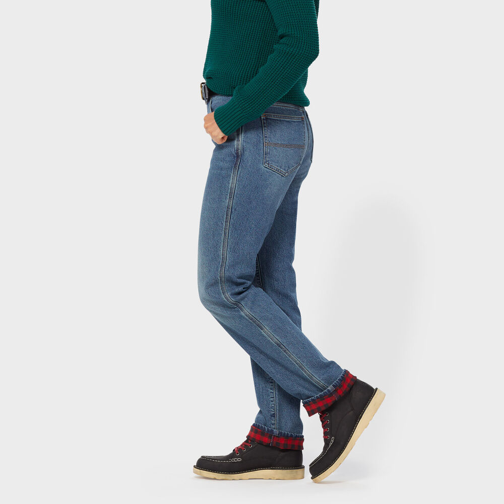 Women's Duluth Heritage Hi-Rise Lined Straight Leg Jeans Main Image