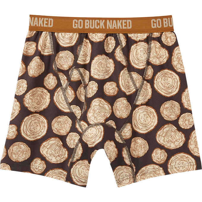 Men's Go Buck Naked Pattern Boxer Briefs | Duluth Trading Company