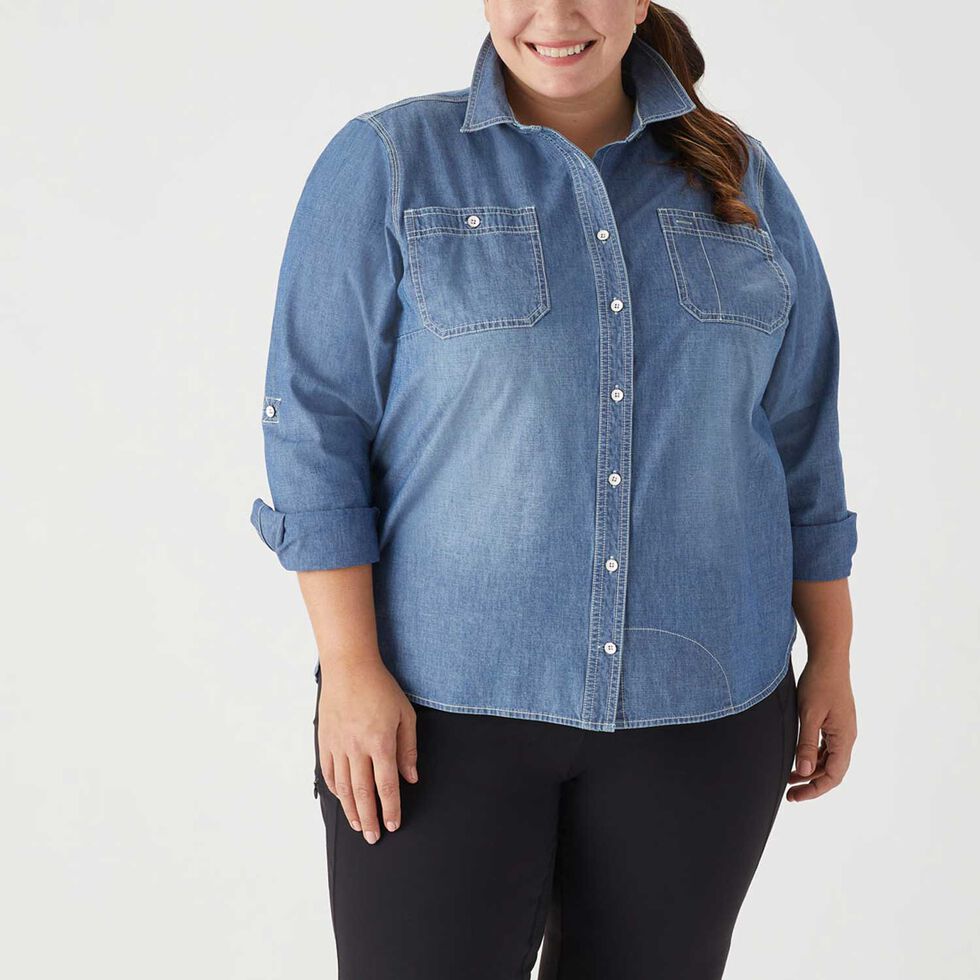 Briggs New York Unique Bargains Women's Plus Size Chest Pocket
