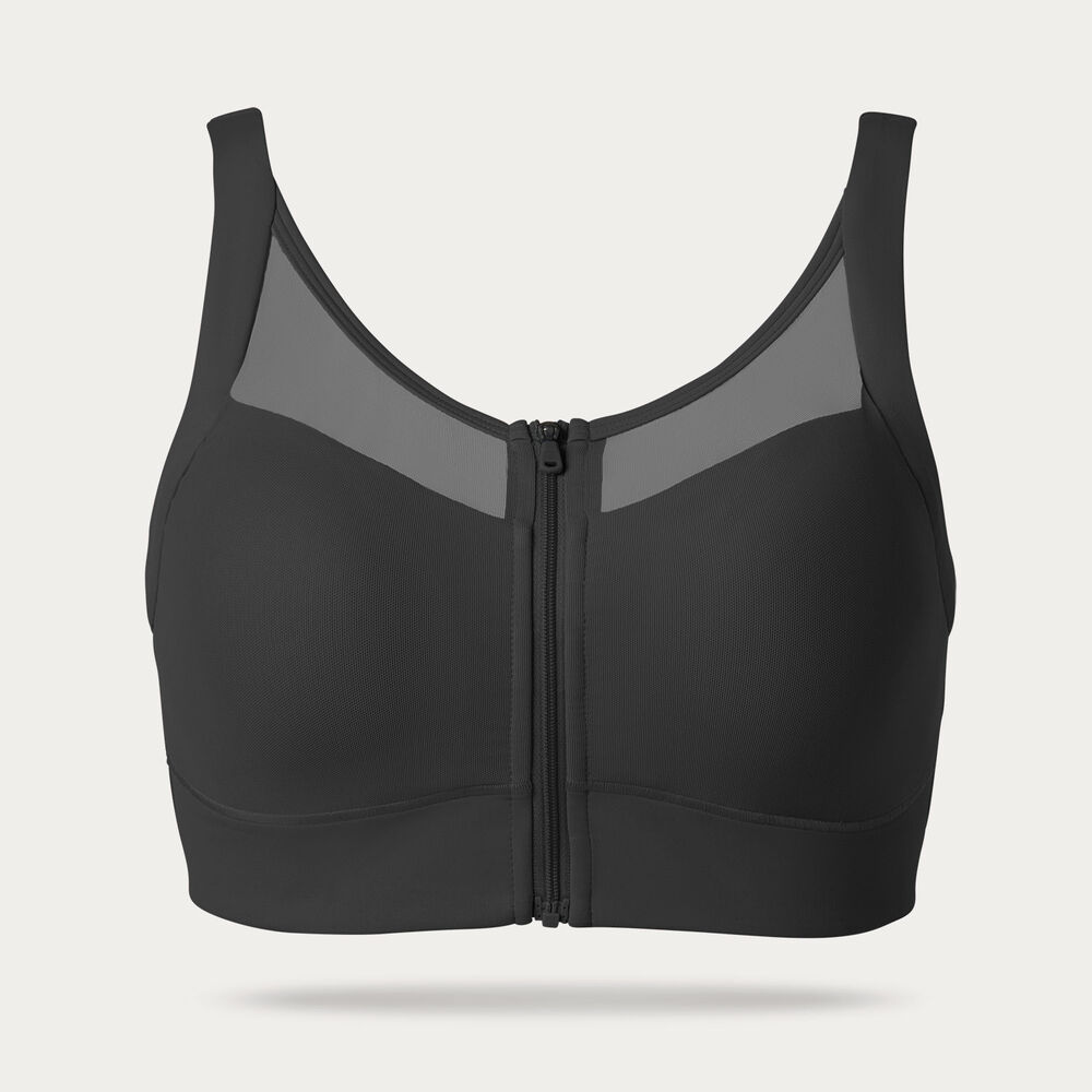 Women's Adjustabust High Impact Zip-Front Mesh Bra Main Image