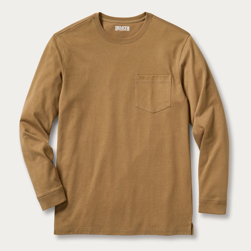 Men's Longtail T Standard Fit Long Sleeve Pocket Crew Main Image