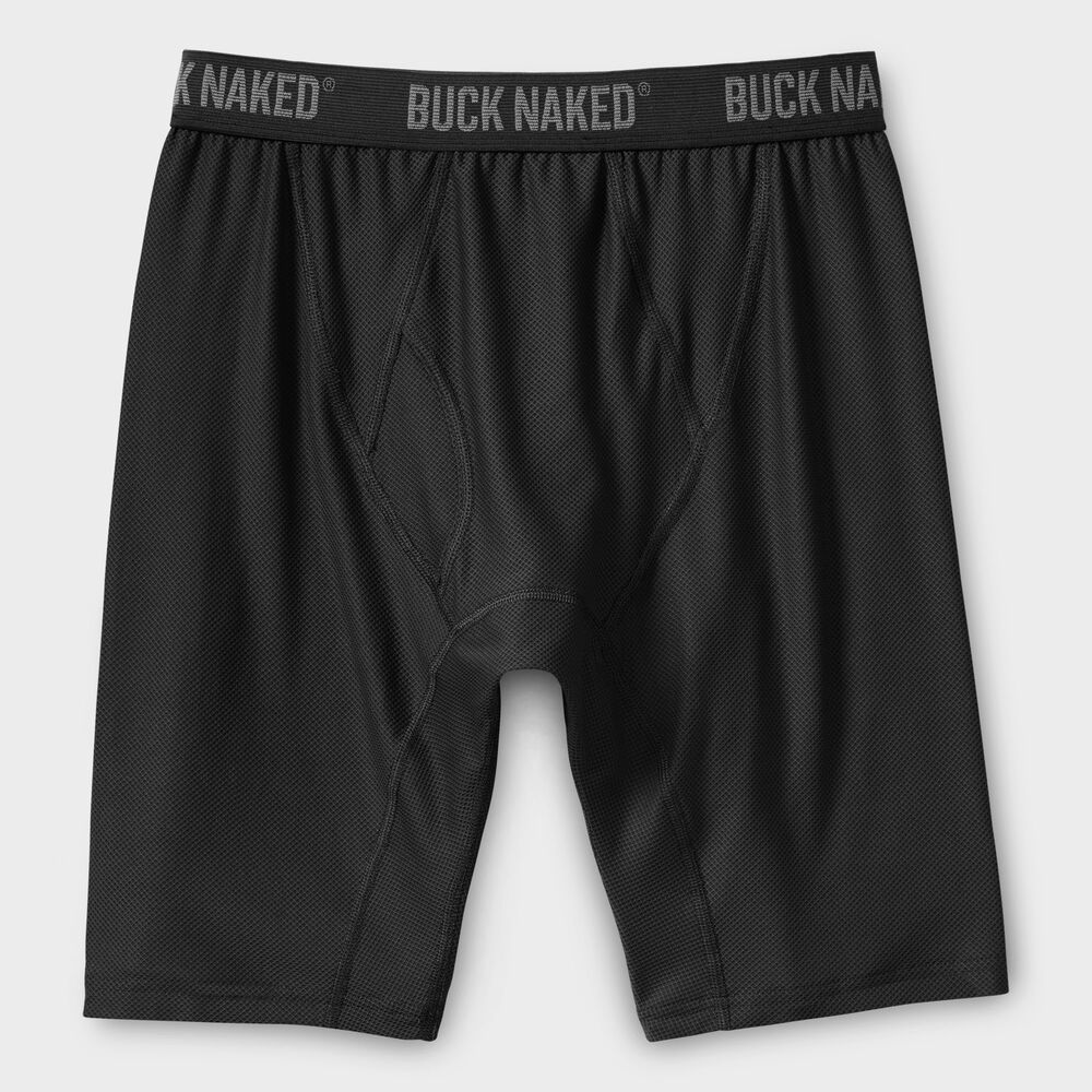 MN Extra Long Buck Naked Boxer Brief BLACK 2XL Main Image