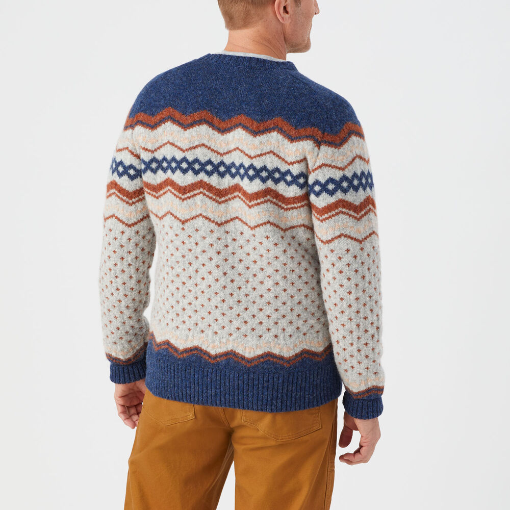 Men's Best Made Shetland Wool Fairisle Crew Neck Main Image