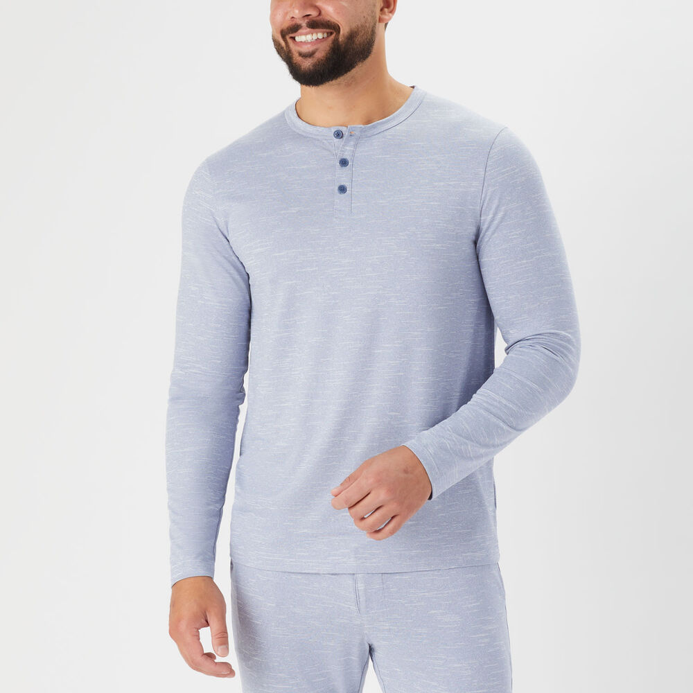 Men's recovIR Sleep Long Sleeve Henley Main Image