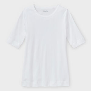 Women's Longtail T Elbow Sleeve Scoopneck WHI XLG