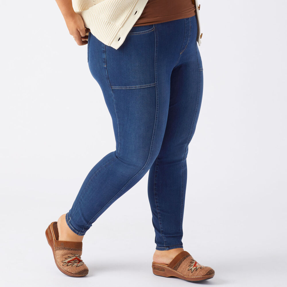 Women's Plus Jean-Netics Pull-On Skinny Jeans Main Image