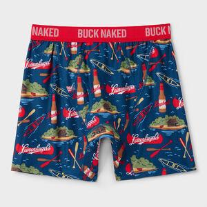 Men's Buck Naked Pattern Boxer Briefs
