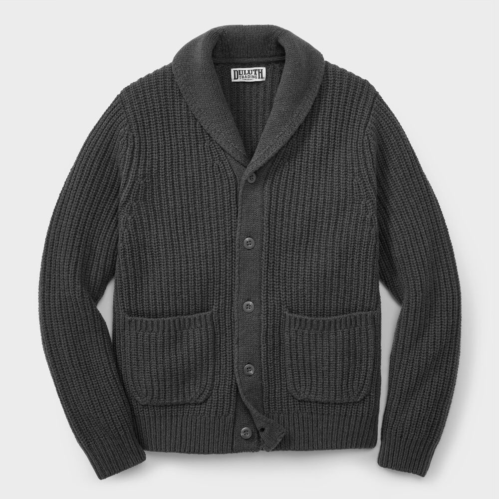 Men's Lambswool Shawl Collar Cardigan Main Image