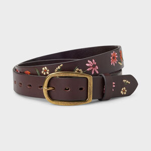 Women's Leather Embroidery Belt