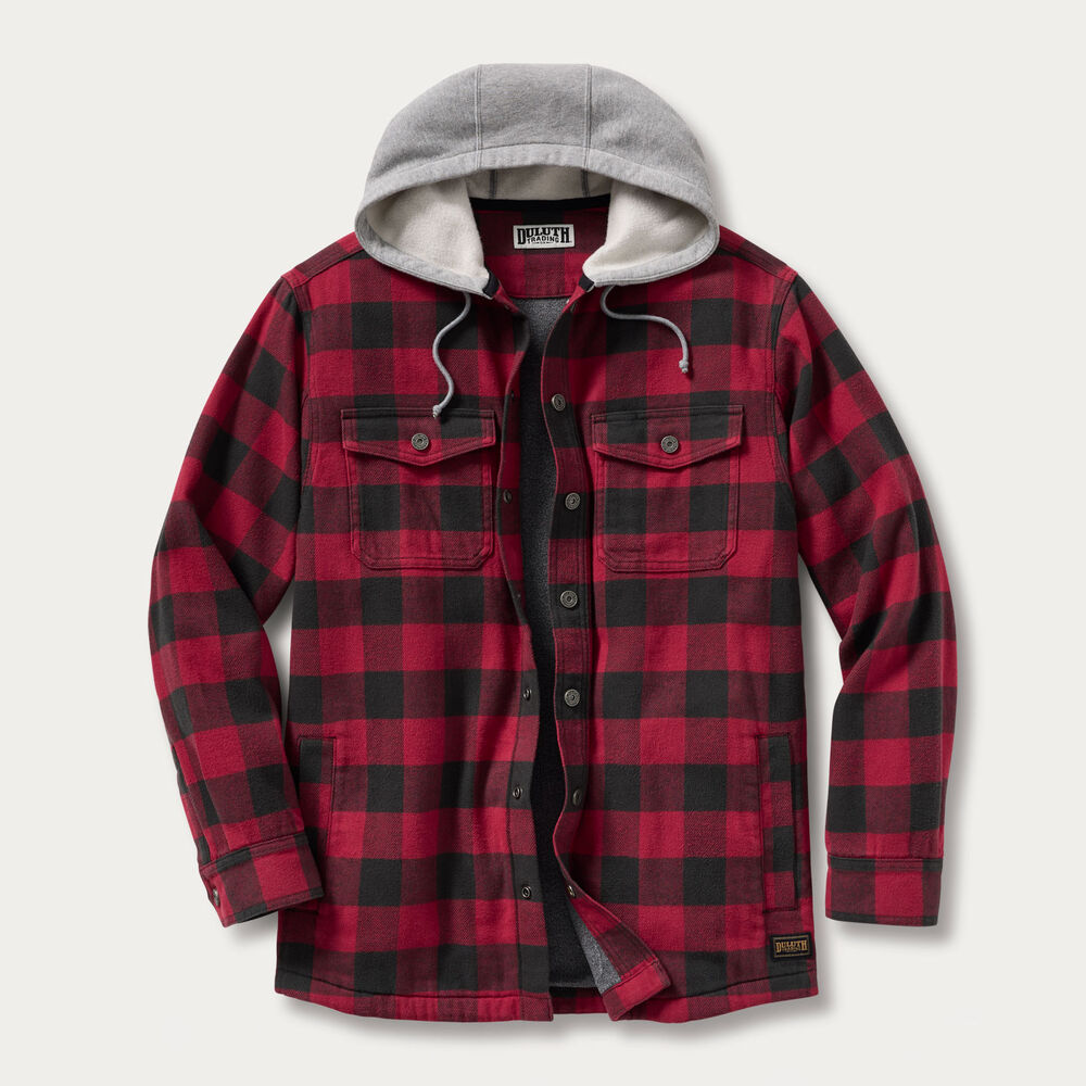 Men's Flapjack Relaxed Fit Hooded Shirt Jac Main Image