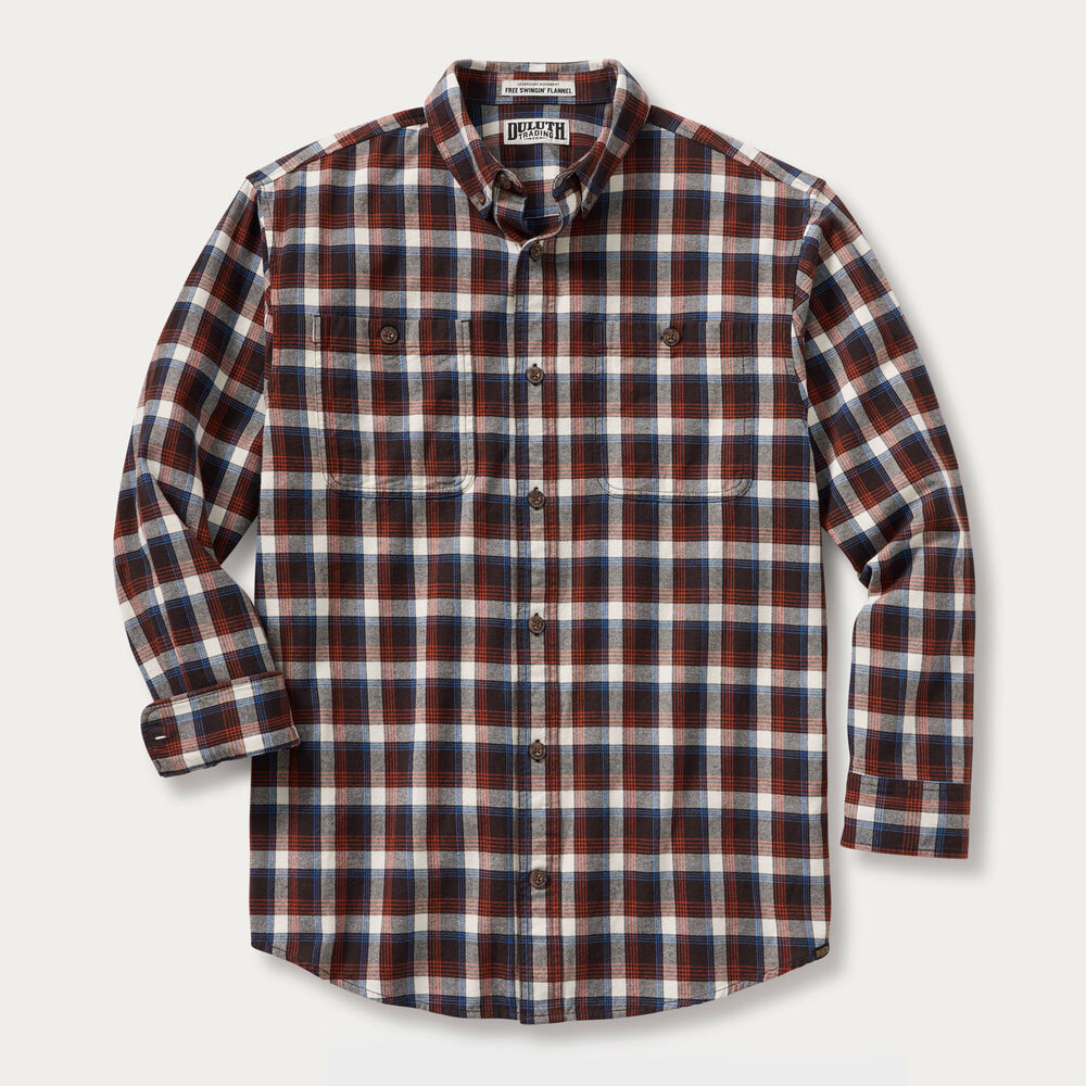 Men's Free Swingin' Flannel Untucked Shirt Main Image