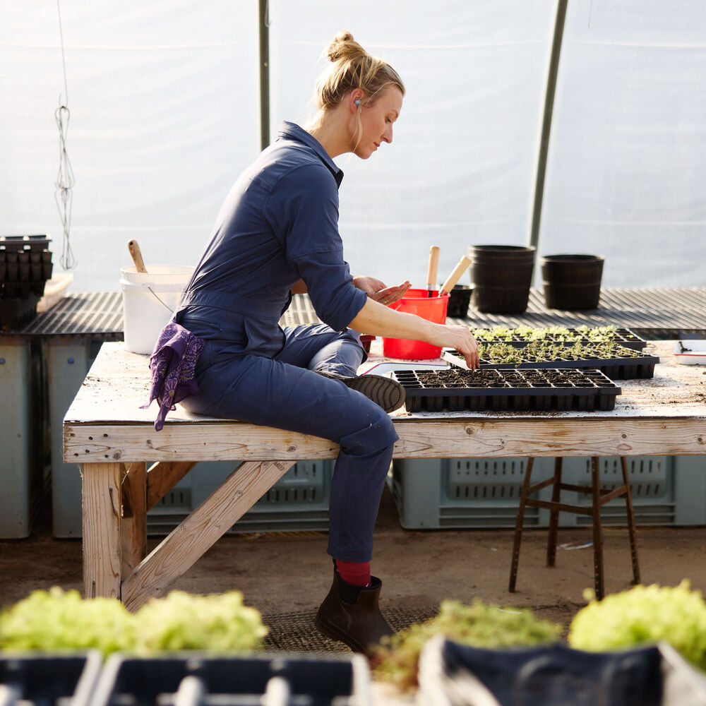 Women's Heirloom Gardening Long Sleeve Coveralls Main Image