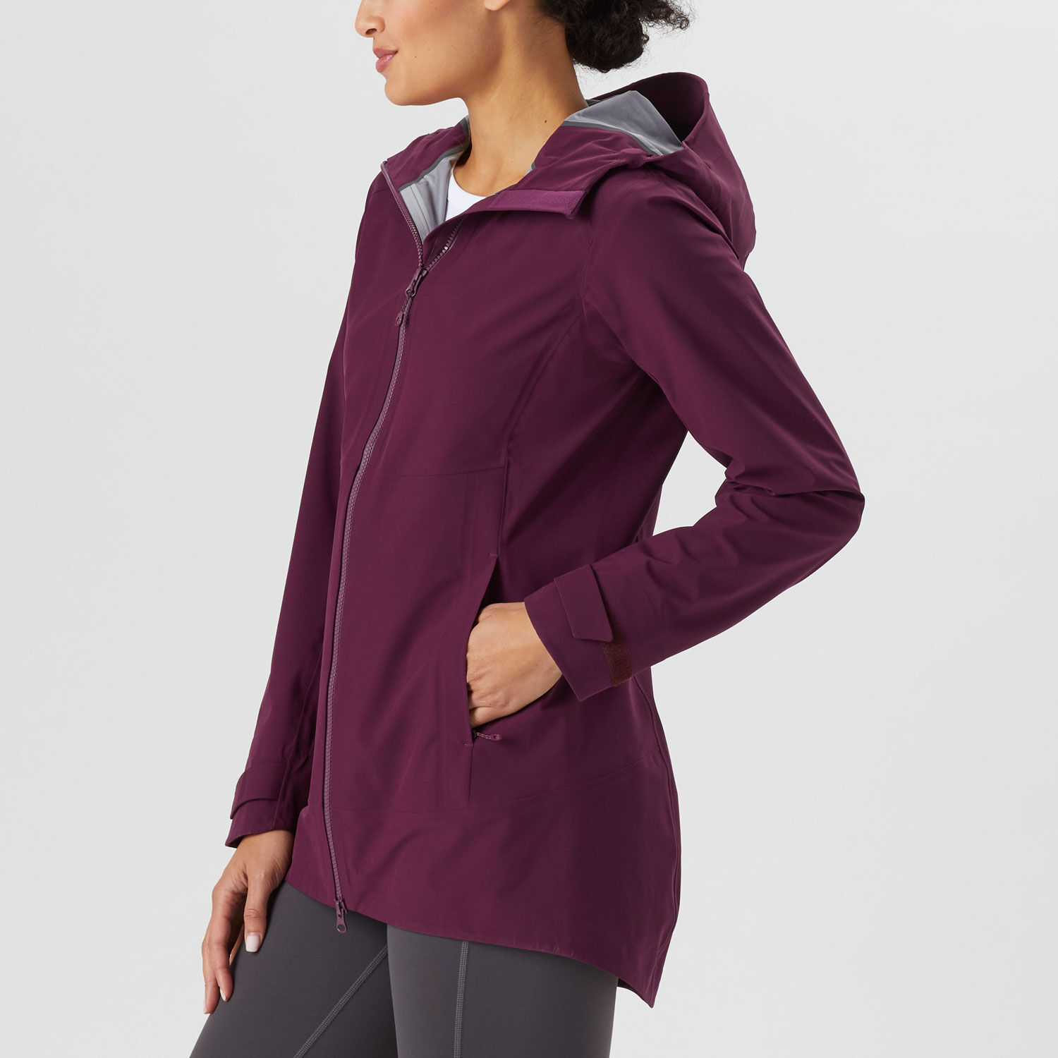 Women's rain jacket cheap with hood sale