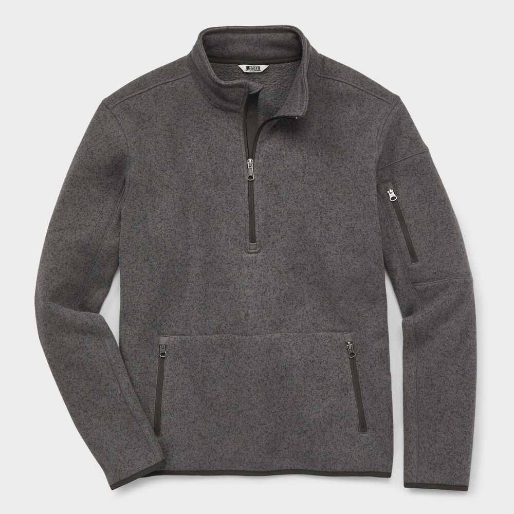 Men's Sweater Fleece Quarter Zip Mock Main Image