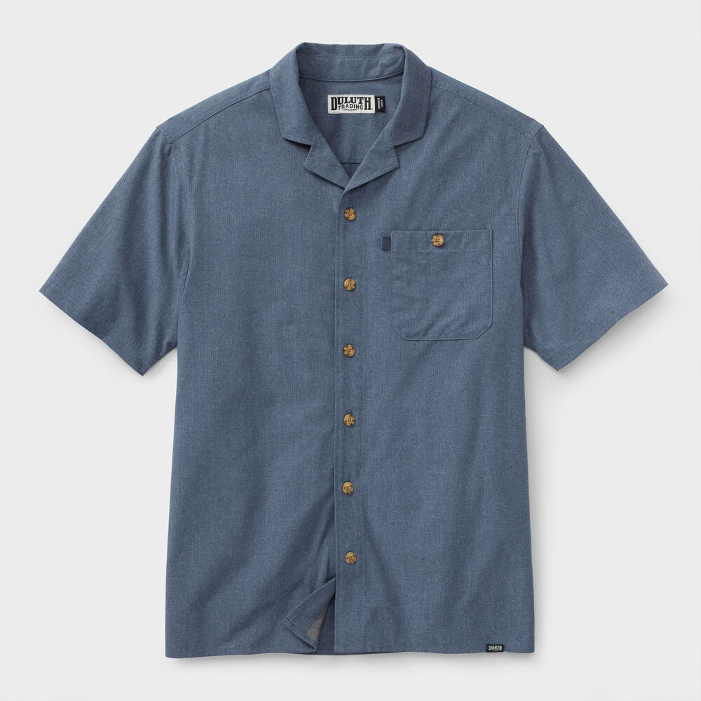 Men's Breezeshooter Camp Collar Untucked Shirt Main Image