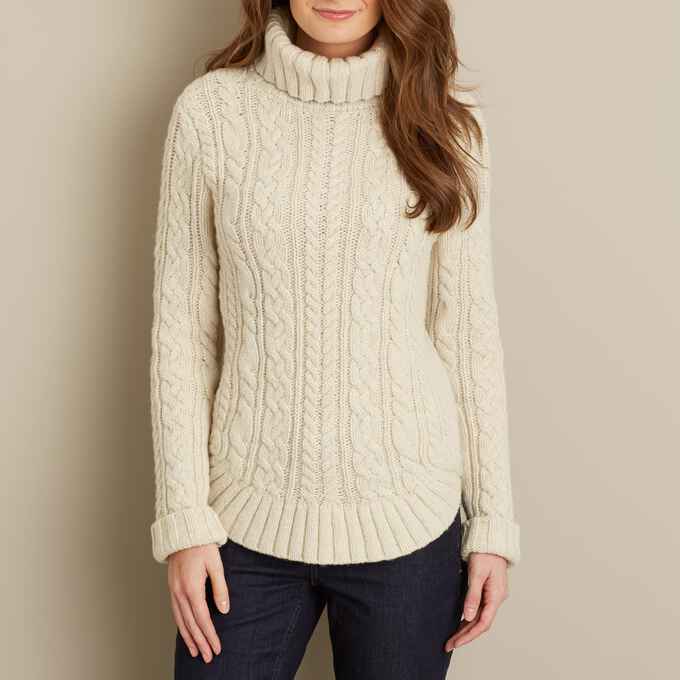 Women's Fisherman Turtleneck Sweater Duluth Trading Company