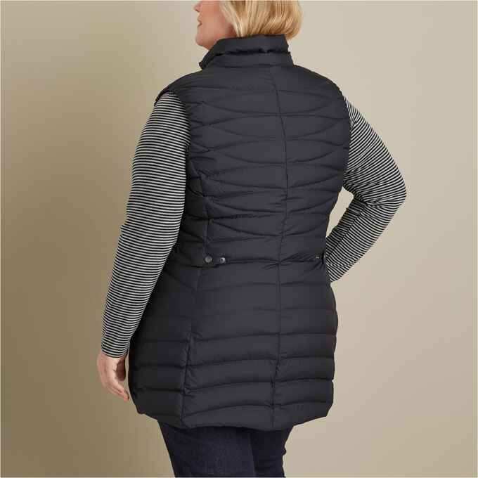 Women's Plus Cold Faithful Down Tunic Vest Duluth Trading Company