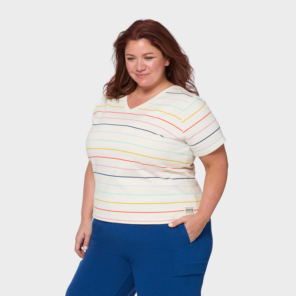 Women's Plus Duluth Heritage Washed V-Neck Tee Main Image