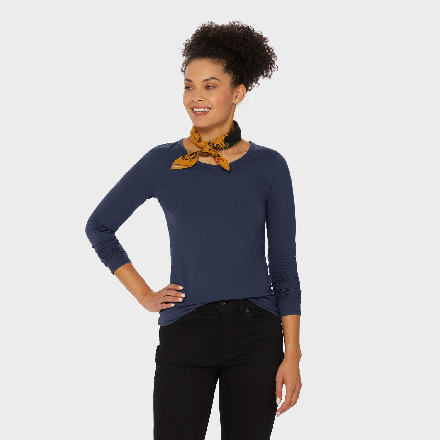 Women's No-Yank Long Sleeve Scoopneck T-Shirt | Duluth Trading Company