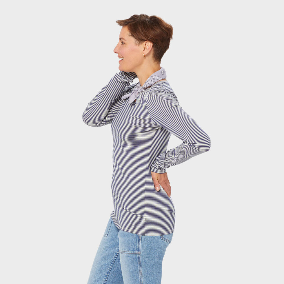 Women's No-Yank Long Sleeve V-Neck T-Shirt Duluth Trading Company