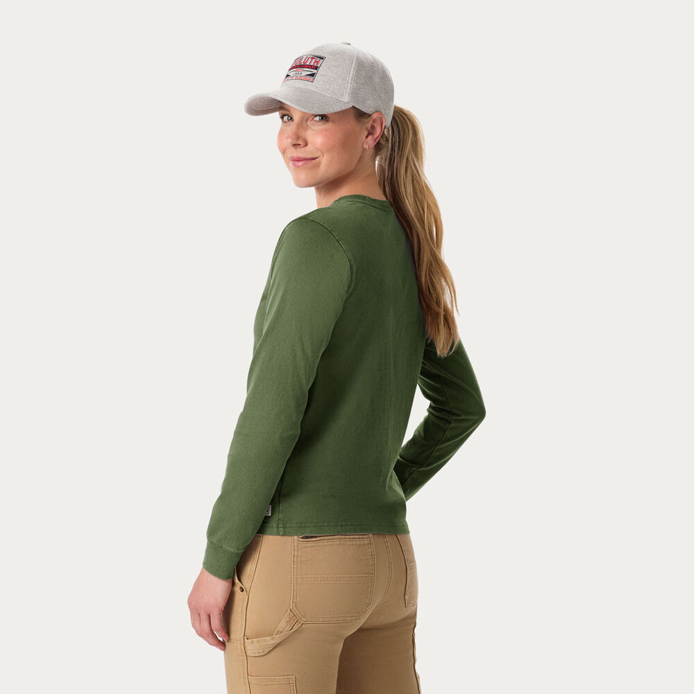 Women's Duluth Heritage Washed Crewneck Long Sleeve Main Image