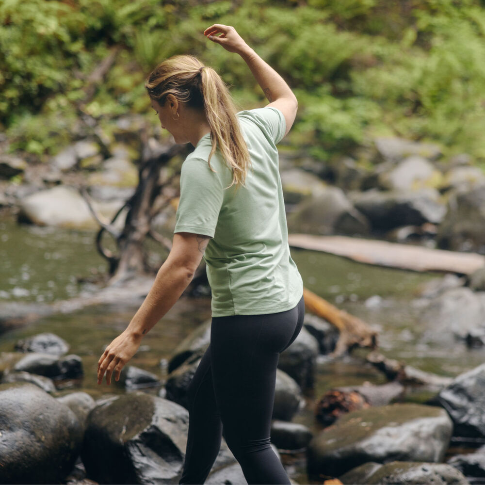 Women's AKHG Renew Bamboo Crewneck Short Sleeve Tee Main Image