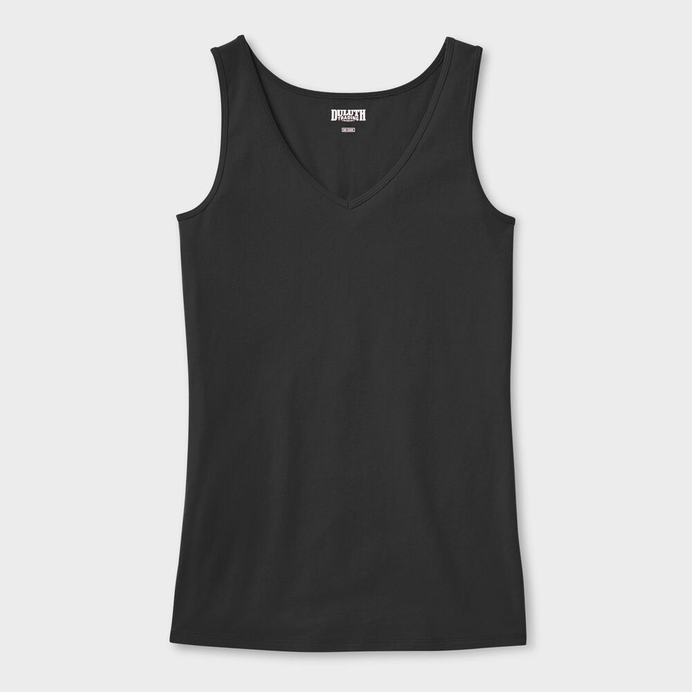 Women's No-Yank V-Neck Tank Main Image
