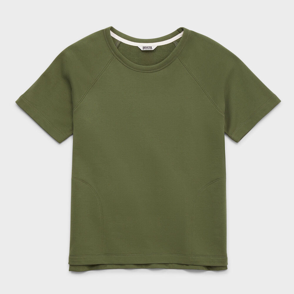 Women's Plus Canal Park Terry Short Sleeve Crewneck Main Image