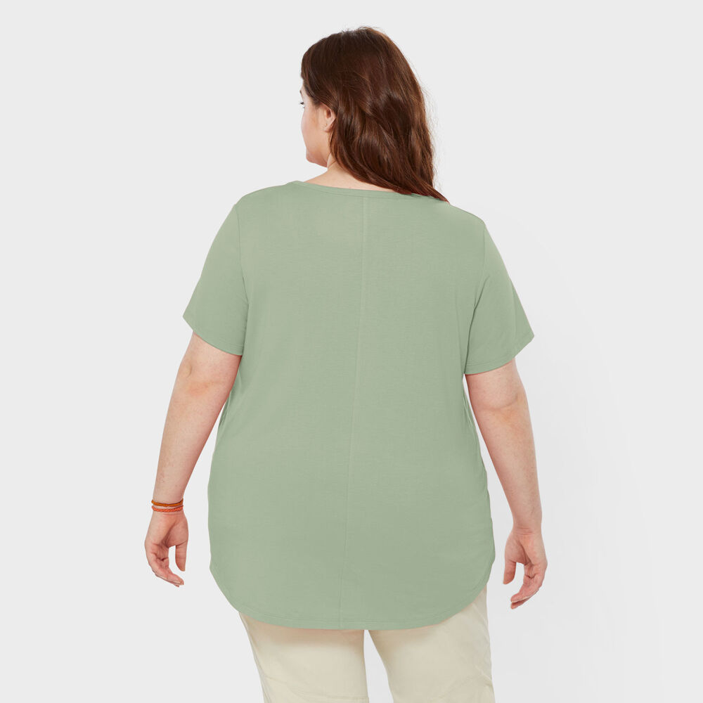 Women's Plus AKHG Renew Bamboo Short Sleeve Tee Main Image