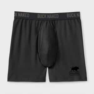 Men's Buck Naked Bullpen Boxer Briefs BLK MED