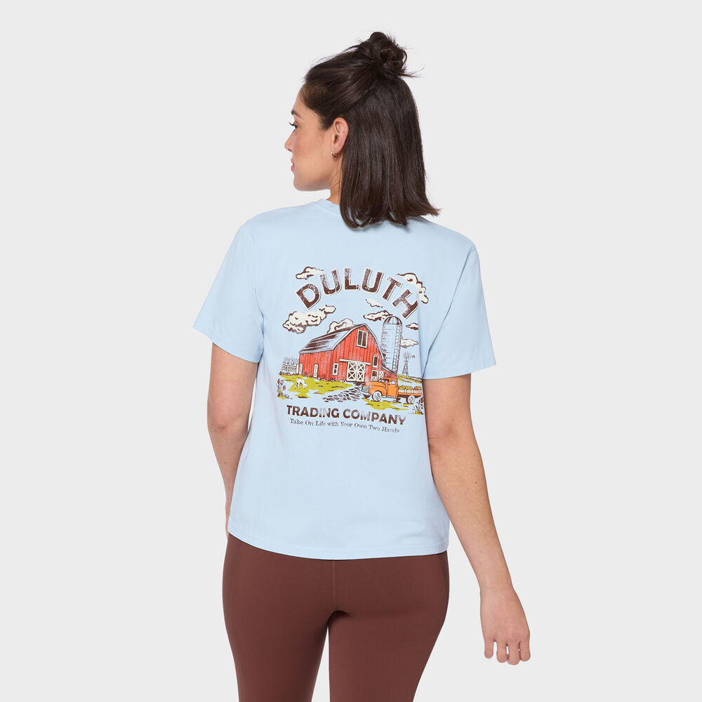 Women's Duluth Heritage Washed Crewneck Tee Main Image