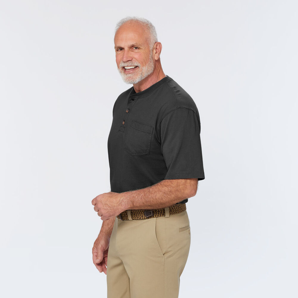 Men's Longtail T Relaxed Fit Short Sleeve Pocket Henley Main Image
