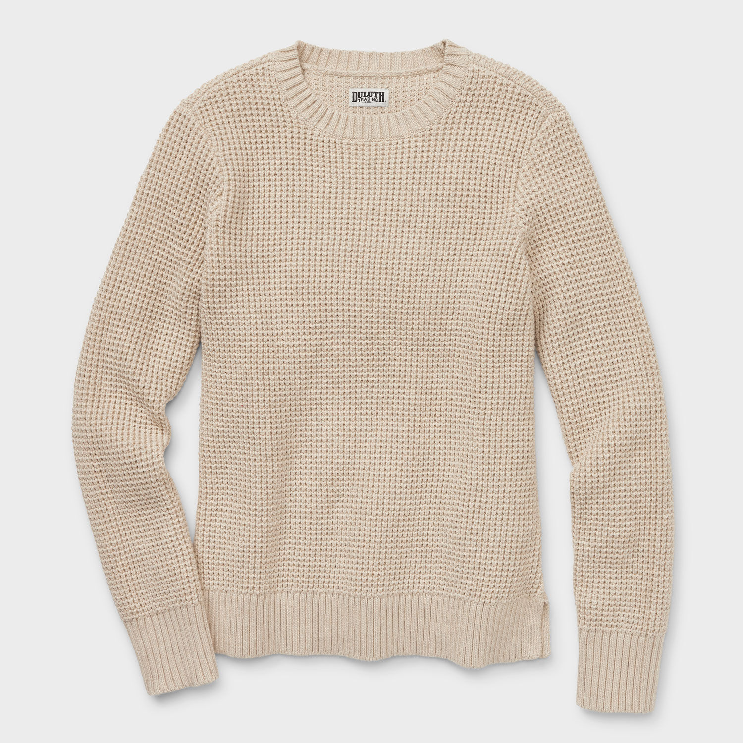Women's Plus Heritage Waffle Stitch Crew Sweater | Duluth Trading
