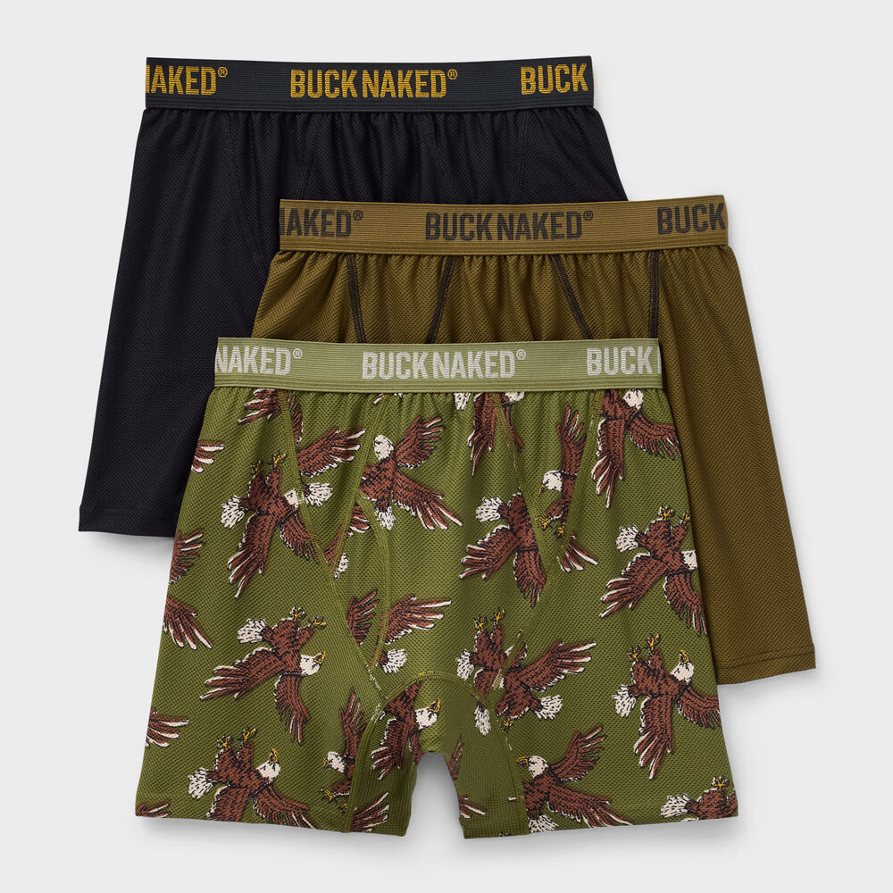Men's Buck Naked Boxer Briefs 3-Pack Main Image
