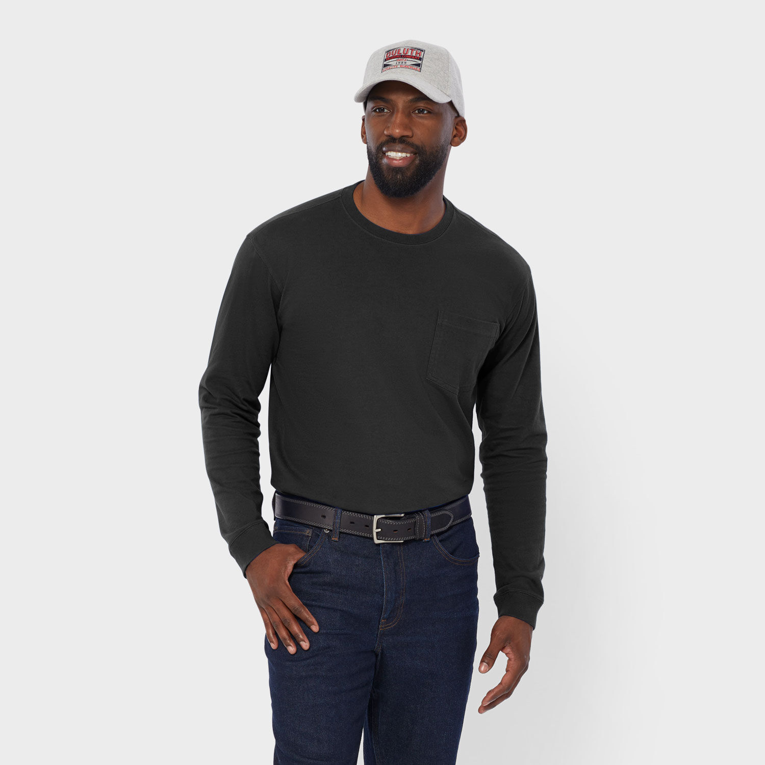 Men's Longtail T Long Sleeve T-Shirt with Pocket | Duluth