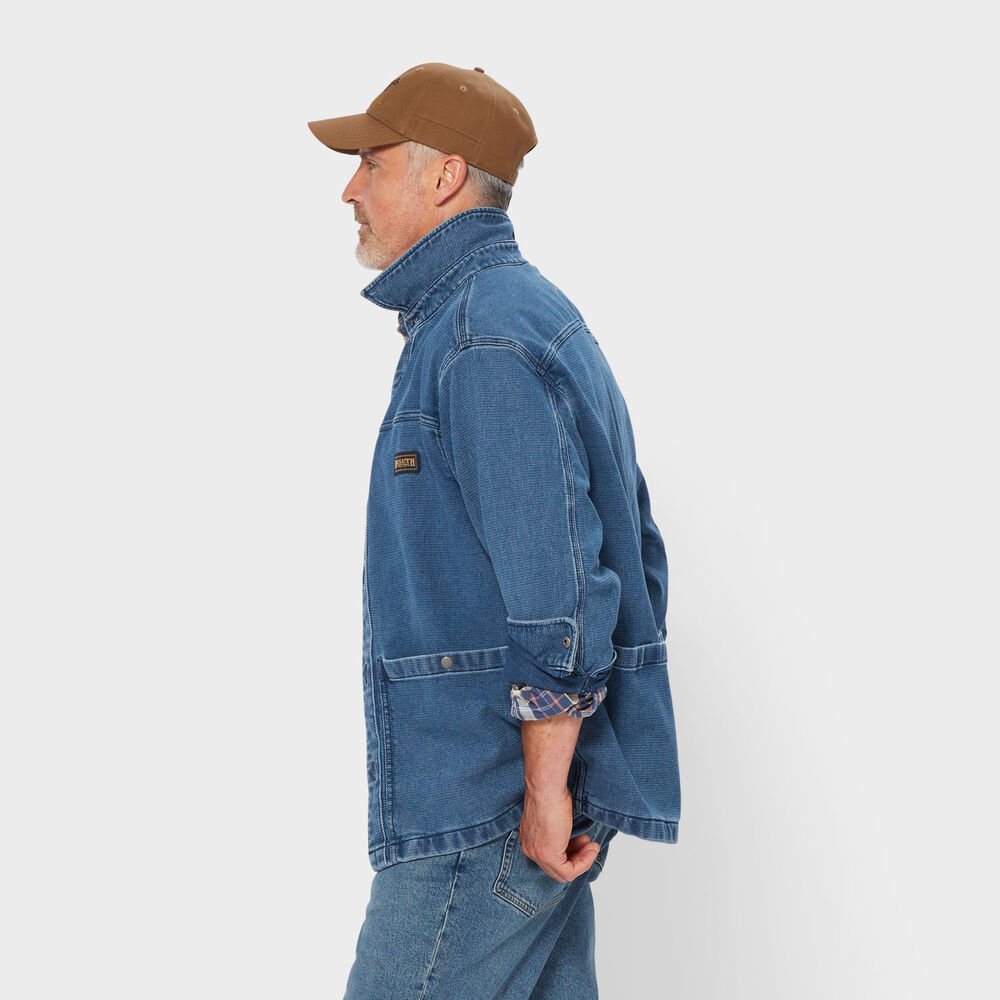 Men's Indigo Dobby Chore Coat Main Image