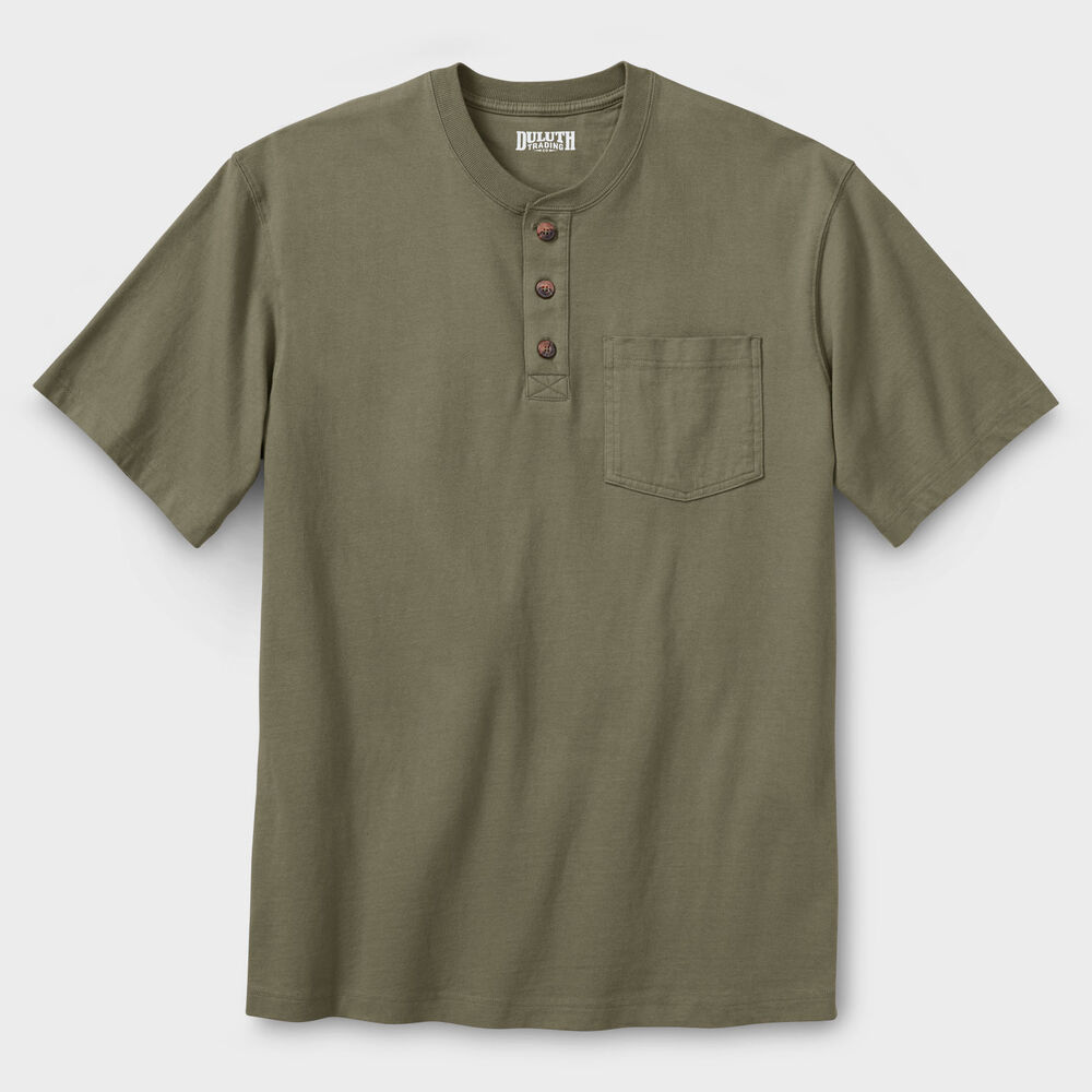 Men's Longtail T Relaxed Fit Short Sleeve Pocket Henley Main Image