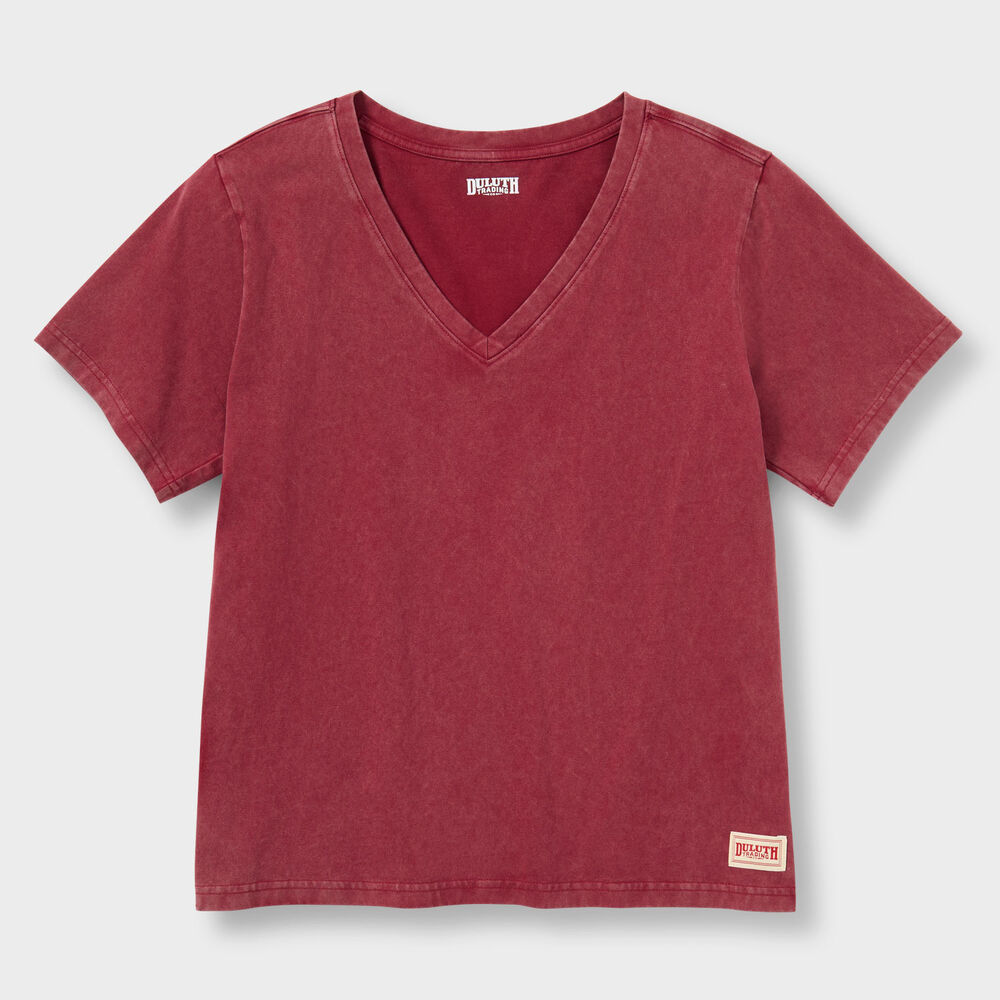 Women's Duluth Heritage Washed V-Neck Tee Main Image