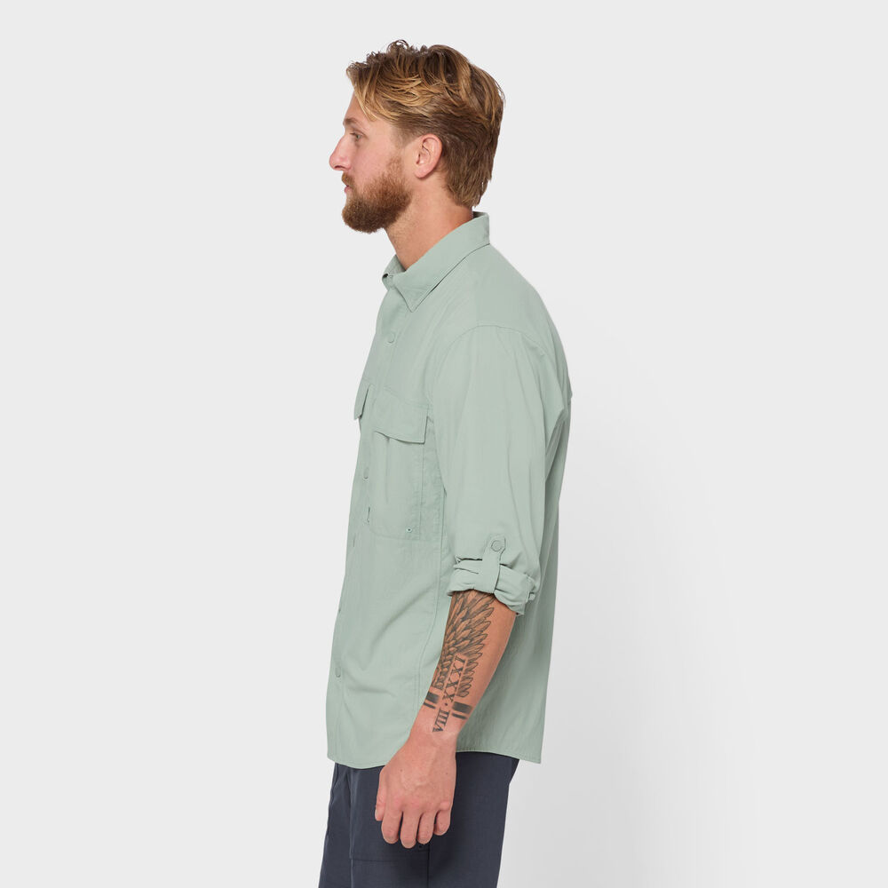 Men's AKHG Sol Survivor Snap-Front Long Sleeve Shirt Main Image