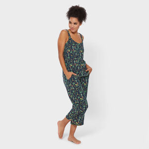 Women's Cotton Knit Printmaker Tank & Capris Sleep Set