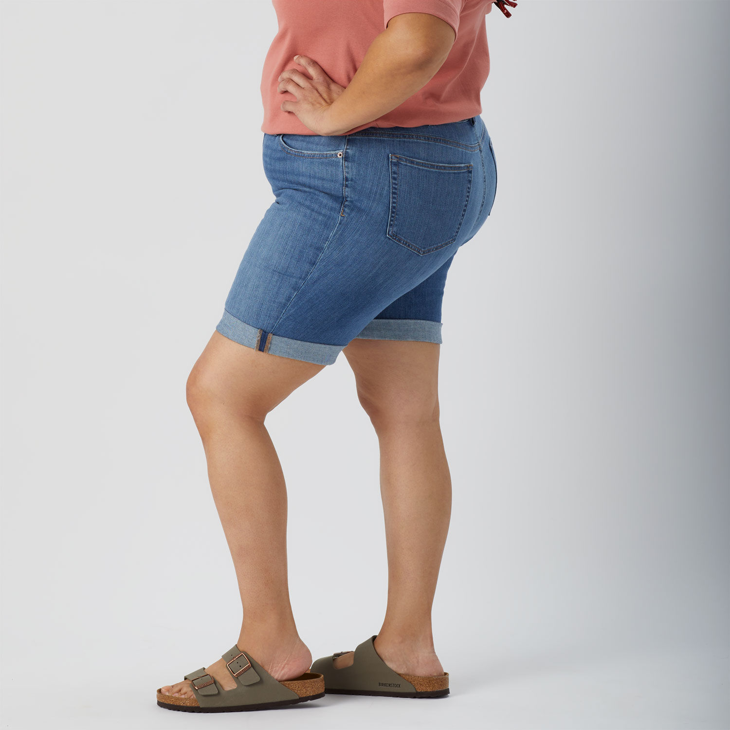 Briella 11 Inch Denim Shorts In Plus Size - New Wave Blue | NYDJ