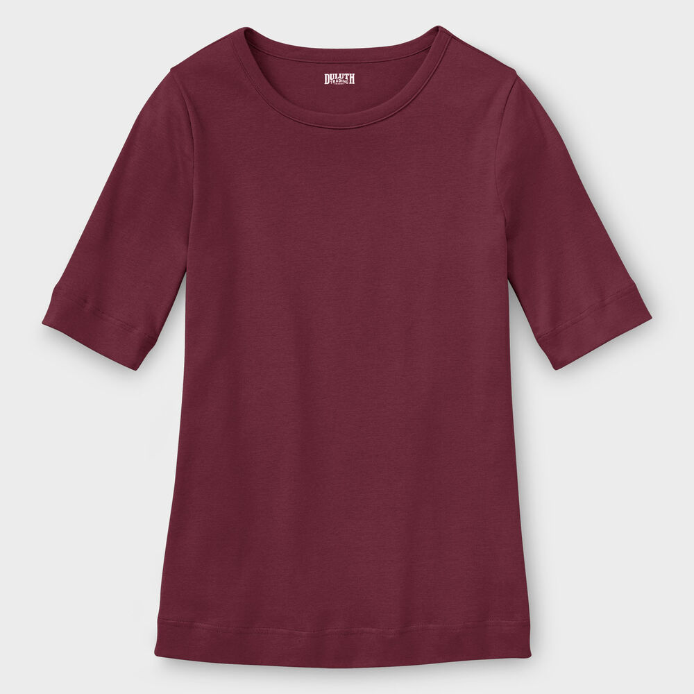 Women's Longtail T Elbow Sleeve Scoopneck Main Image