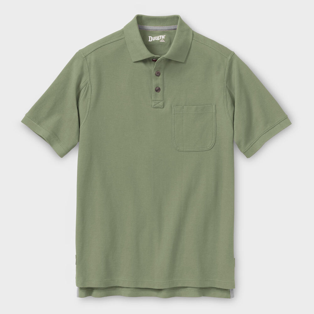 Men's No Polo Shirt Short Sleeve with Pocket Main Image