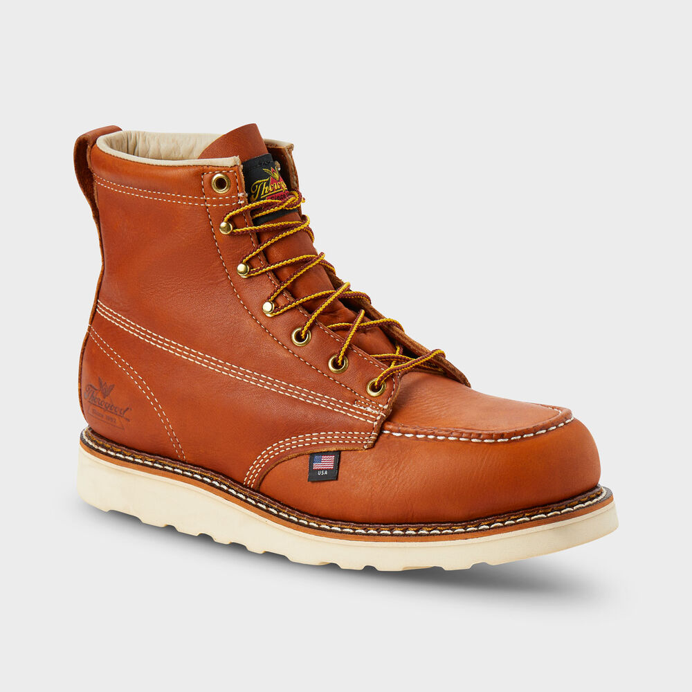 Men's Thorogood 6'' Steel Toe Moc-Toe Boots Main Image