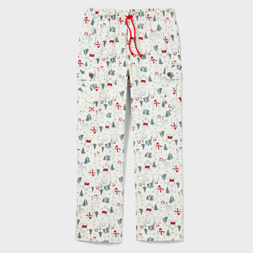 Men's Flannel Cargo Lounge Pants Main Image