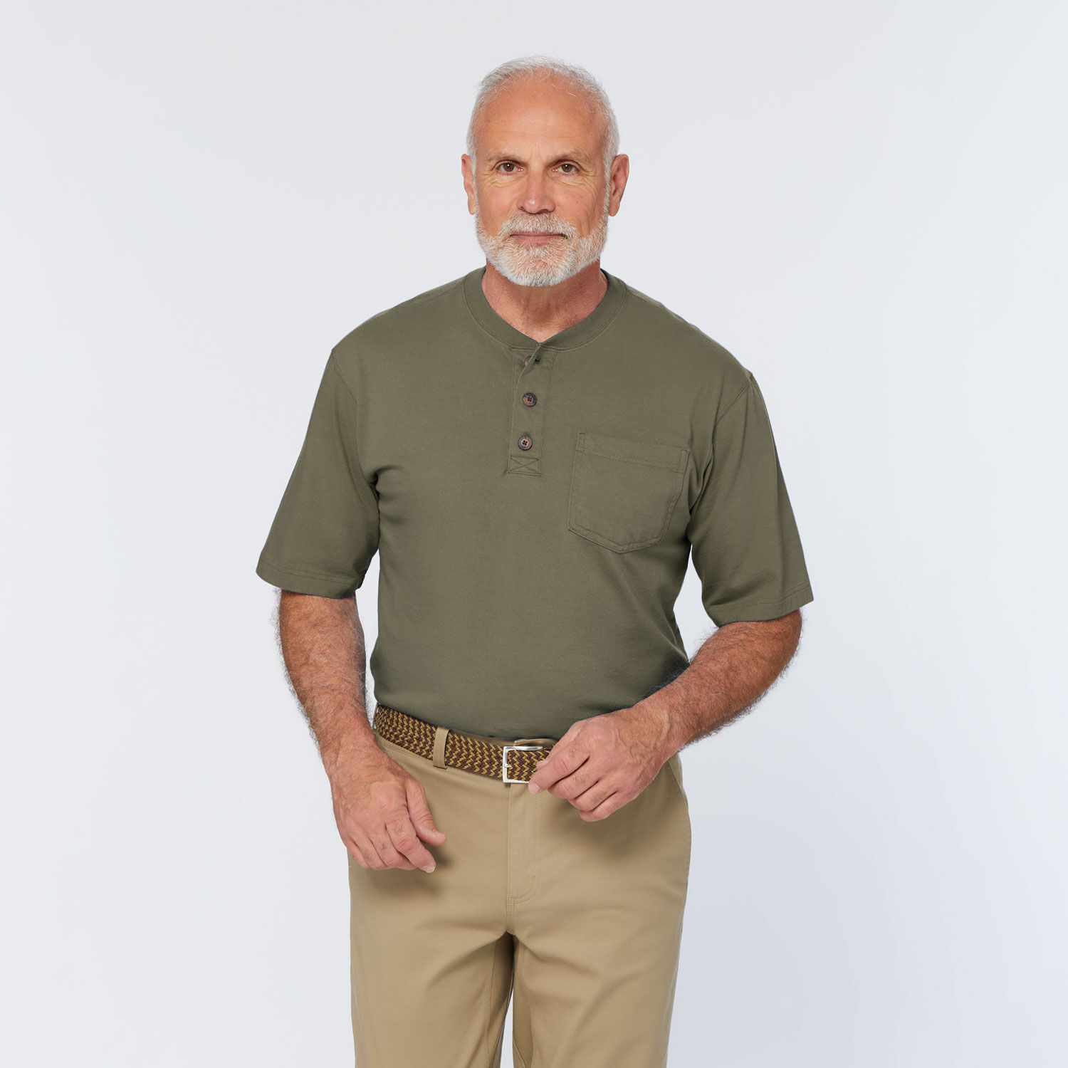 Men's Longtail T Short Sleeve Henley with Pocket | Duluth Trading
