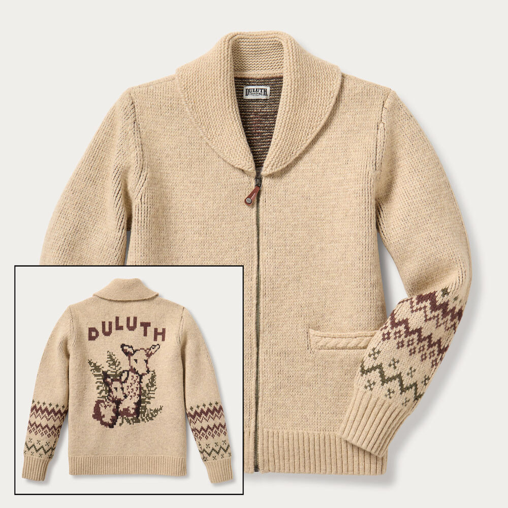 Women's Woolpaca Zip-Front Jacquard Cardigan Main Image